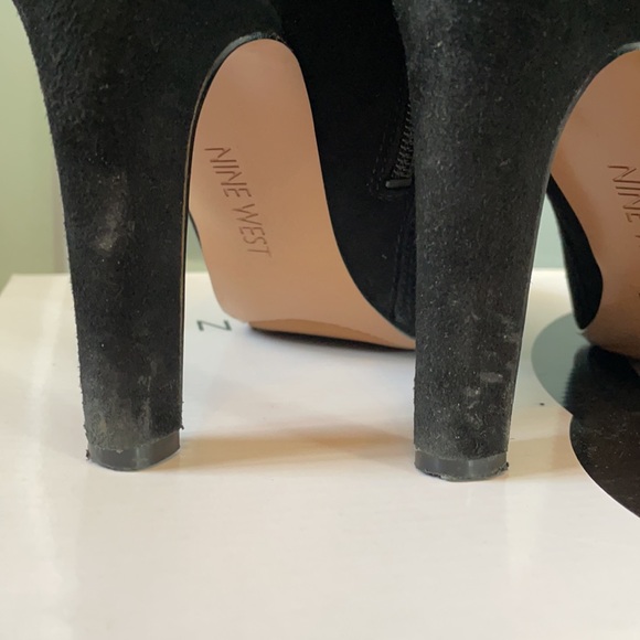 Black Suede Booties - Picture 6 of 9